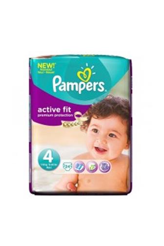 Pampers Active baby 3 midi 6-10kg jednorázové pleny 54 ks