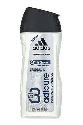 Adidas Adipure Pure Performance sprchový gel 3v1 250 ml