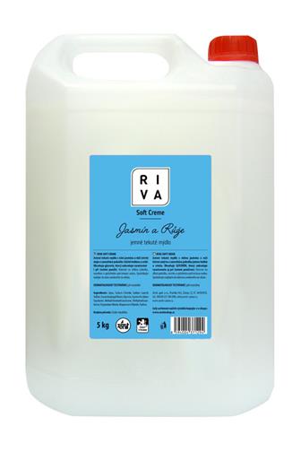 Riva tekuté mýdlo Soft Creme Ibišek a Růže 5 kg