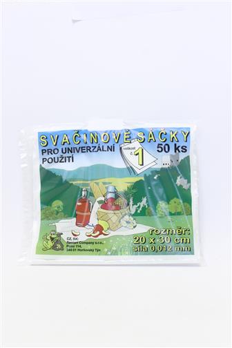 Sáčky svačinové velikost 1 TR 20 x 30 cm 50 ks