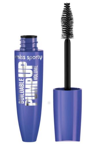 Miss Sporty Buildable Pump Up Volume Black 001 řasenka 12 ml