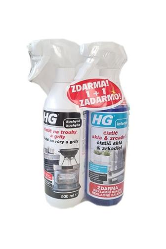 HG čistič trouby + skla a zrcadla 500 ml
