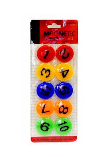 Magnet dekorační (čísla) 10 ks