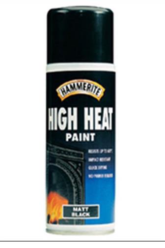 Hammerite spray žáruvzdorná černá mat 600C 400 ml
