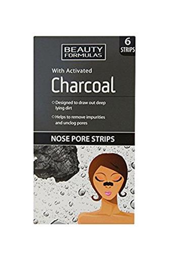 Beauty Formulas Charcoal čistící náplasti na nos 6 ks