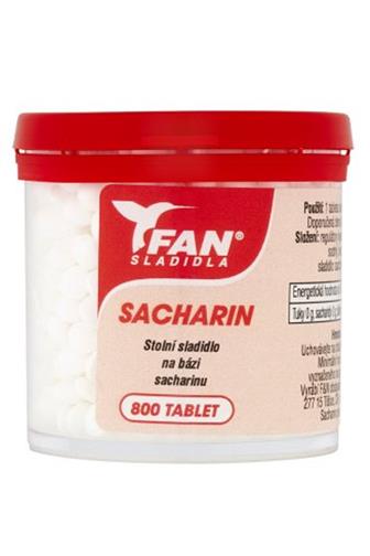 Fan sladidla Sacharin 800 tablet 50 g