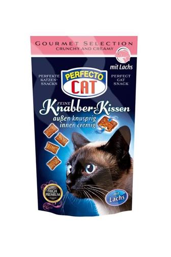 Perfecto Cat plněné polštářky s lososem 50 g