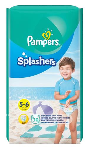 Pampers splashers 5-6 14+kg kalhotkové pleny 10 ks 