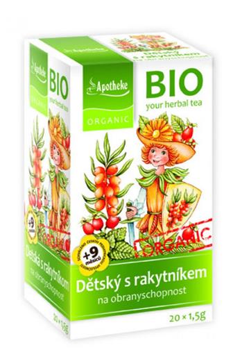 Apotheke Bio s rakytníkem dětský čaj 20 x 1,5 g