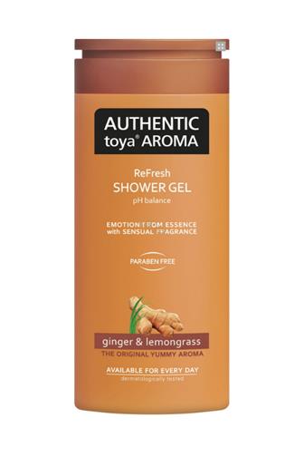 Authentic Toya Aroma Ginger & Lemongrass aromatický sprchový gel 400 ml