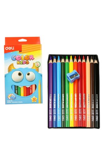 DELI Pastelky trojhranné JUMBO  Color Kids EC00600 12 ks
