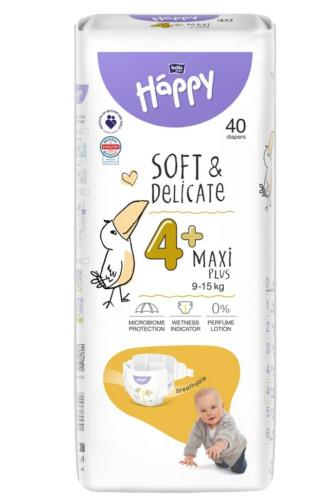 Bella Happy Maxi Plus (4+) 9-15kg jednorázové pleny 40 ks