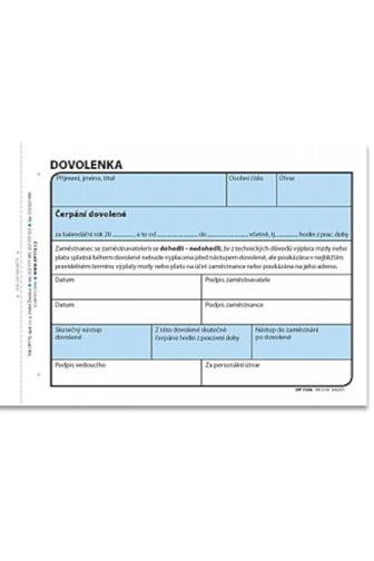Optys Dovolenka A6 100 listů / OP1148 /