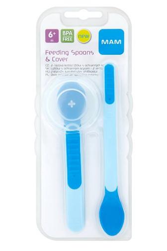 Mam Heat Sensitive Spoons+Cover lžičky 6+ měs.