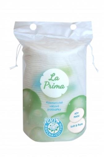 La Prima kosmetické vatové tampóny 100% bavlna (ovál) 40 ks