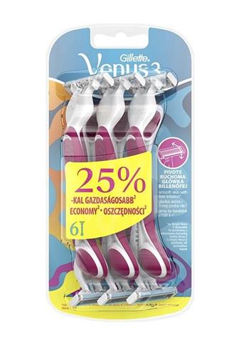 Gillette Venus3 colors holítko 6 ks