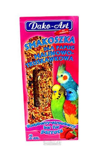 Dako-Art doplňkové krmivo pro papoušky maliny/jahody 2 ks