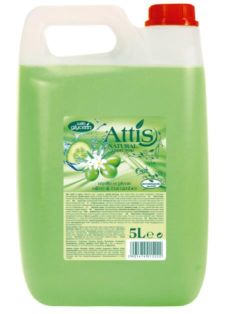 Attis Olive & Cucumber tekuté mýdlo 5 l