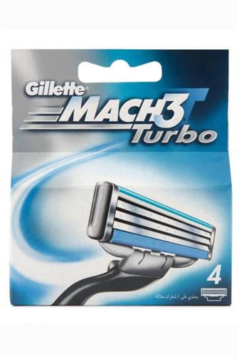 Gillette Mach3 Turbo hlavice 4 ks