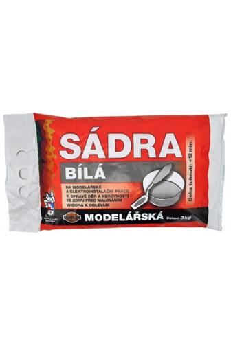 Sádra bílá 3 kg 