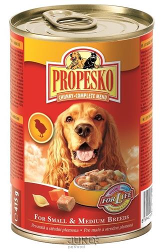 Propesko DOG kuřecí a těstoviny s mrkví 415g