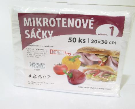 Mikrotenové sáčky Ideal 20x30cm 50 ks