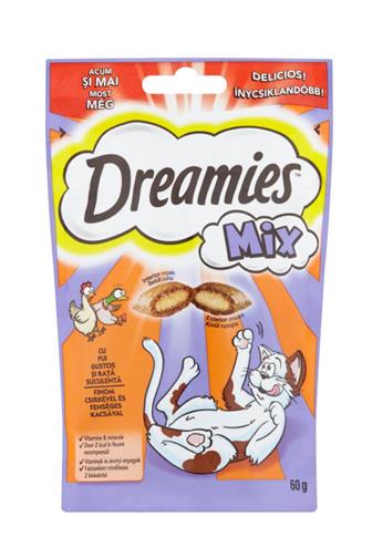 Dreamies polštářky kuře a kachna mix 60 g