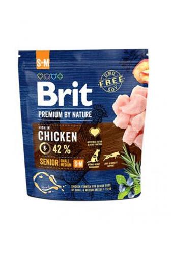 Brit Premium by Nature Dog Senior S+M 1 kg