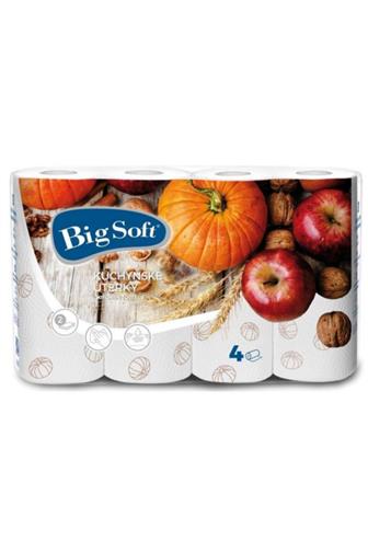 Big Soft kuchyňské utěrky 2 vrstvé Podzim 4 ks