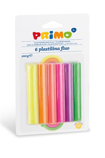Primo plastelína Fluo 6 x 18 g