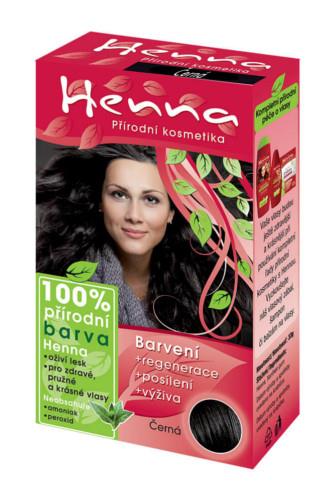 Henna přírodní barva na vlasy černá 33g