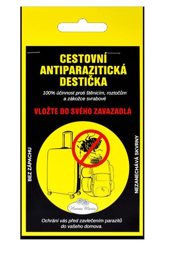 Antiparazitická destička cestovní