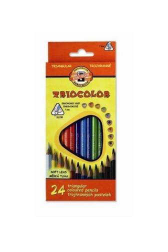 Pastelky Triocolor trojhranné TR7-3134/ 24ks
