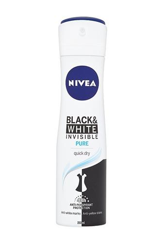 Nivea deo Black & White Invisible pure 48h antiperspirant 150 ml