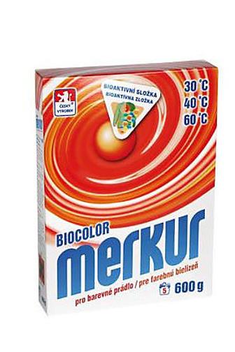Merkur Biocolor prací prášek pro barevné prádlo 600 g