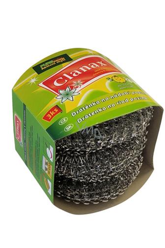 Clanax drátěnka na nádobí pozink 3 ks