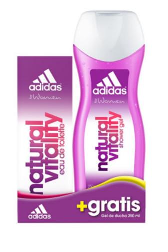 Adidas set Natural Vitality EdT 50ml+ sprchový gel 250