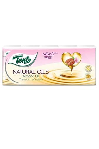 Tento Natural Oils Almond 4 vrstvé kapesníčky 10 x 10 ks