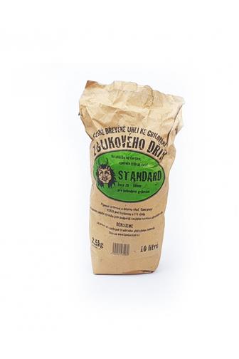 Dřevěné uhlí Standard 2.5kg 2-8cm Ekogril