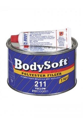 HB Body BodySoft 211 polyesterový tmel žlutý na kov a dřevo 250 g