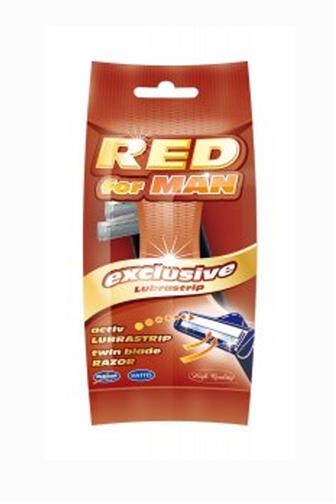 Mattes Red for Man Exclusive dvojbřité holítko  5 ks