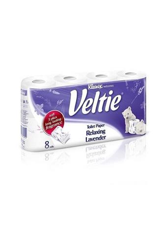 Veltie Relaxing Lavender 3 vrstvý toaletní papír 8 ks
