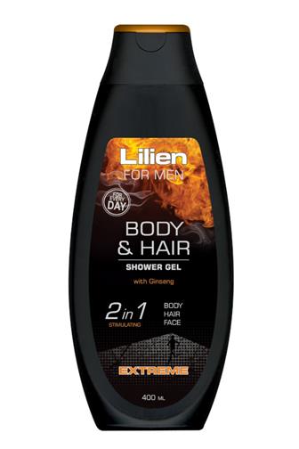 Lilien for men Extreme with ginseng sprchový gel 400 ml