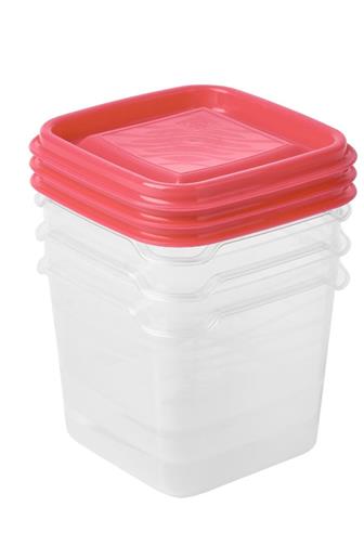 Dóza plast Palermo 300 ml 8 x 8 x 7,5 cm 3ks