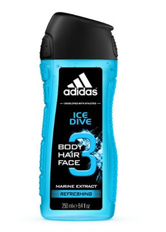 Adidas 3v1 men Ice Dive marine sprchový gel 250 ml