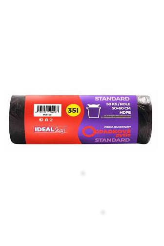 Ideal pytle na odpad 50x60cm 35l 50 ks