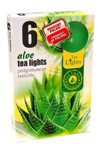 Čajová svíčka vonná aloe 6 ks