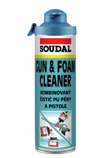 Soudal čistič pěny a pistole Click & FIX 500 ml