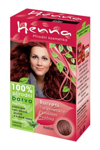 Henna přírodní barva na vlasy kaštan 33g