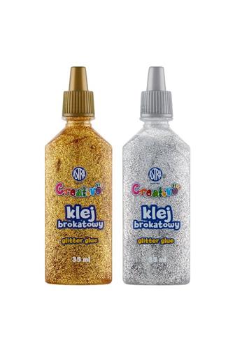 Lepidlo glitrové zlatá/stříbrná 35 ml